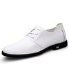 Men's Plus Size Genuine Leather Breathable Casual Shoes - Lace-up Driving Loafers with Soft Sole