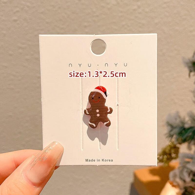 Christmas Doll Metal Badge Brooch Set