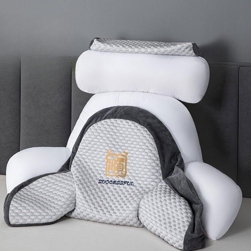 Sofa Adjustable Headboard Pillow and Waist Protection Pillow Removable, Washable, Raised, Enlarged Cushion Backrest