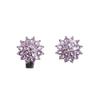 Female Green Purple Blue White Zircon Earring Charm Silver Color Stud Earrings For Women Vintage Snowflake Wedding Jewelry