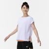 Short Sleeve Game Dynamotion Size M for Club Activities Women's Tennis/Badminton Shirt, Sweat-Wicking, Quick-Drying, Fit, White, (62JAC215),