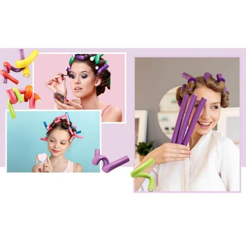 10 Pezzi Universali Bigodini per Permanente Bigodini per Capelli Colorati Spugna Arricciacapelli Arricciacapelli Manuali per Bellezza Cura Personale