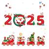 Christmas Static Cling Glass Stickers: Festive Room Decorations and Scene Arrangements.