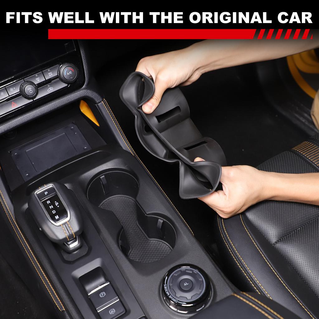 TPE Center Console Cup Holder Cover Trim for Ford Ranger T9 +