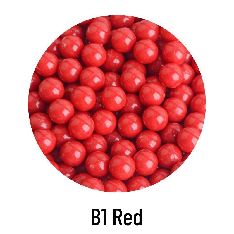 Şeker Rengi Plastik Boncuklar: Çocuk DIY Takıları, El Sanatları ve Oyuncak Tabanca Mermileri İçin Deliksiz Yuvarlak Zıplayan Toplar.