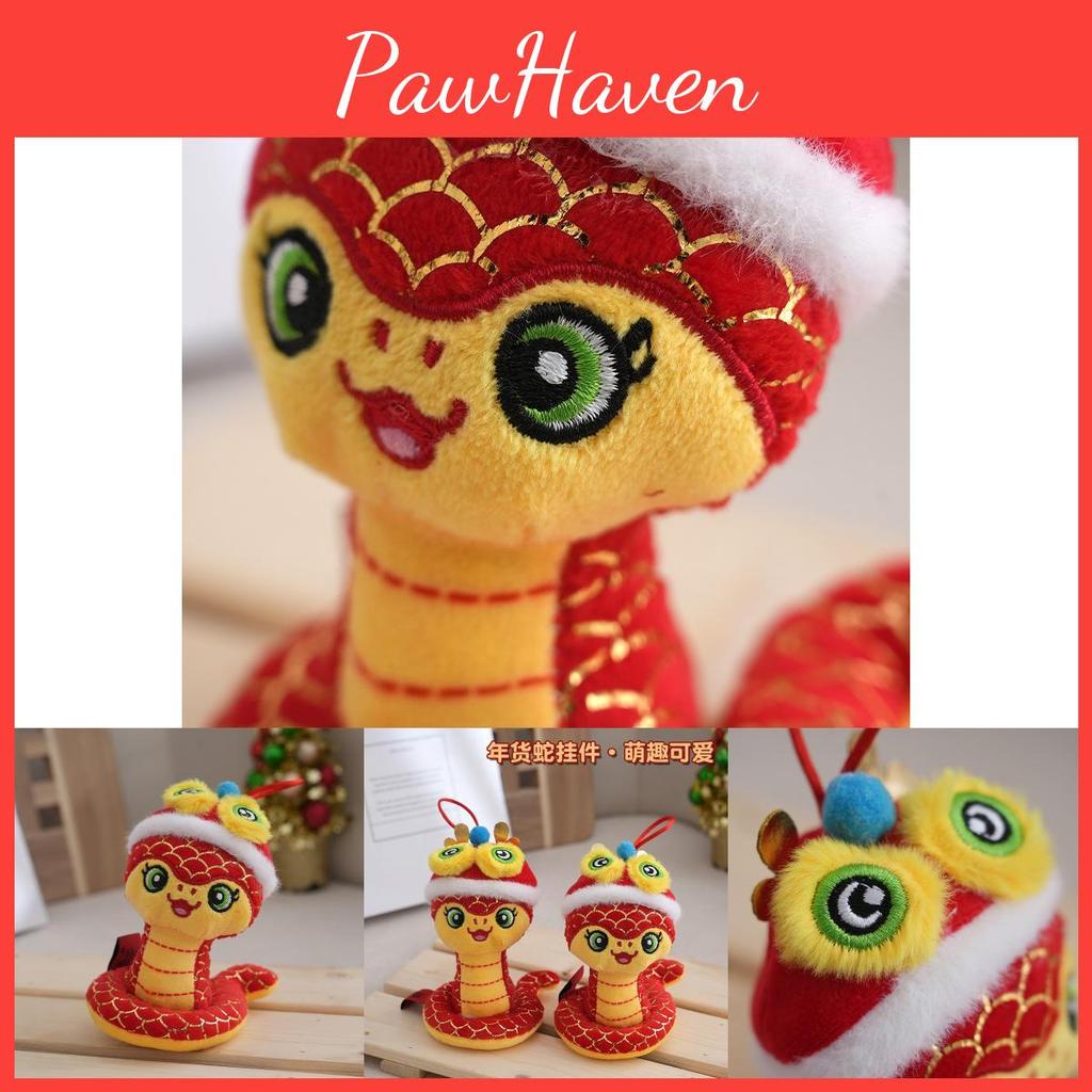 Adorable Plush Snake Year Zodiac Doll Cute Cartoon Snake Gift For New Year Celebrations