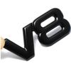 AQTQAQ 1 Stück 3D Metall Chrom V8 Autoaufkleber Logo Emblem Aufkleber Abzeichen Auto Karosserieaufkleber Universelle Auto Dekoration
