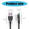 USB Type C Charging Cable 120W 6A Fast Speed Data Sync Cable Flexible Braided for Mobile Devices Data line