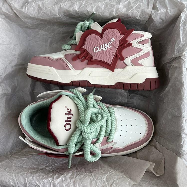 

Dopamine shoes female new student casual versatile platform niche low-top board shoes sports shoes 36 рожевий