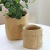 Cement Vase Ornament Imitation Paper Bag Hydroponic Flower Holder Flowerpot  Balcony