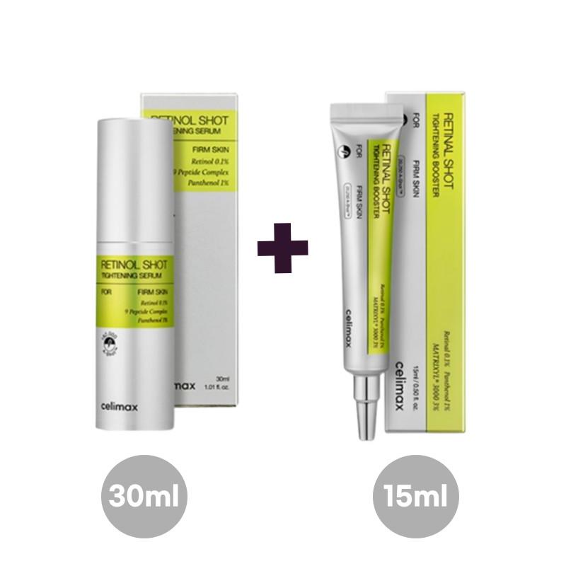Celimax Vita A Retinol Shot Tightening Booster 15ml+Tightening Serum 30ml Booster 15ml+Serum 30ml