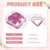 20Pcs Heart Shape Metal Paper Clips Binder Clip Mini Bookmark Book Binding Note Decor Stationery School Office Binding Supplies