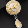 Adjustable Braided Leather Rope Bolo Tie with Metal Horse and Drop Pendant Western Necklace Vintage Necktie Neckwear