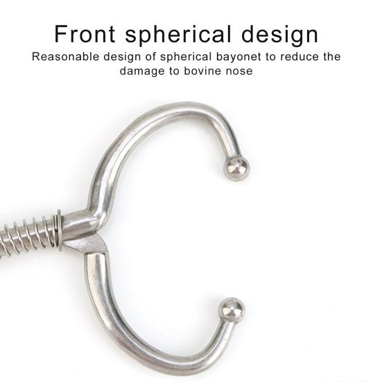 Blokada pierścienia odsadzającego bydło Łatwy w użyciu pierścień zaciskowy na nos bydła bydła ze stali nierdzewnej dla gospodarstwa