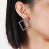 Jednoduchá osobnost temperament chladný vítr náušnice přehnaný výklenek design high-end diamantové náušnice