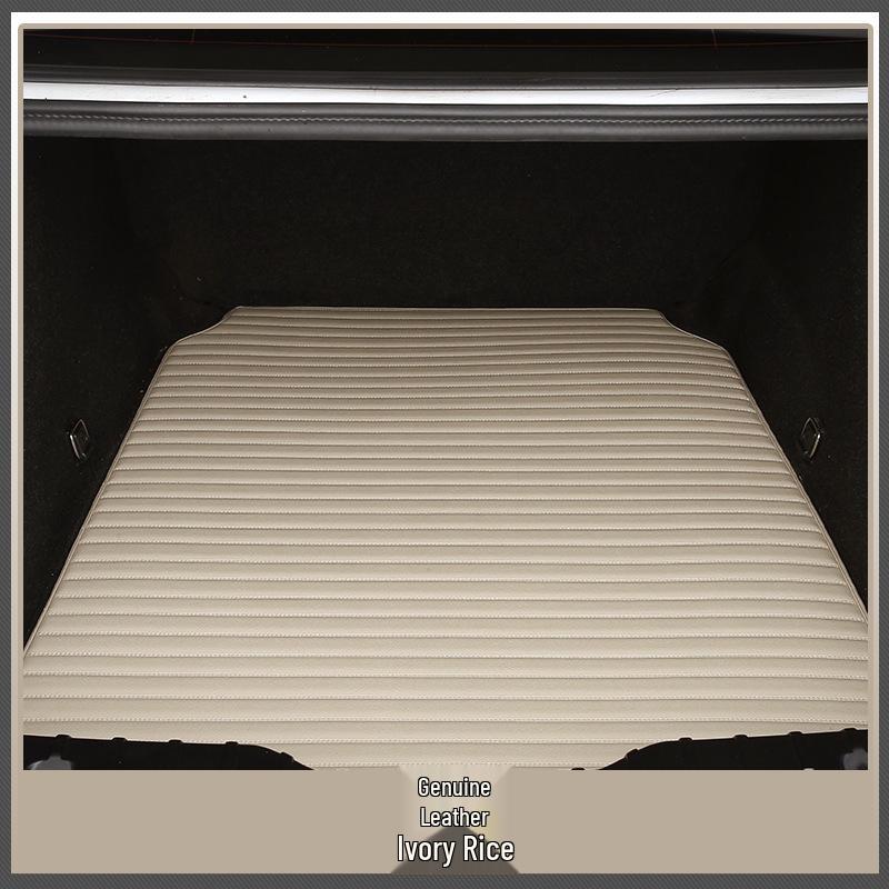 Custom Fit Cowhide Leather Trunk Mat for 99% of Car Models Default