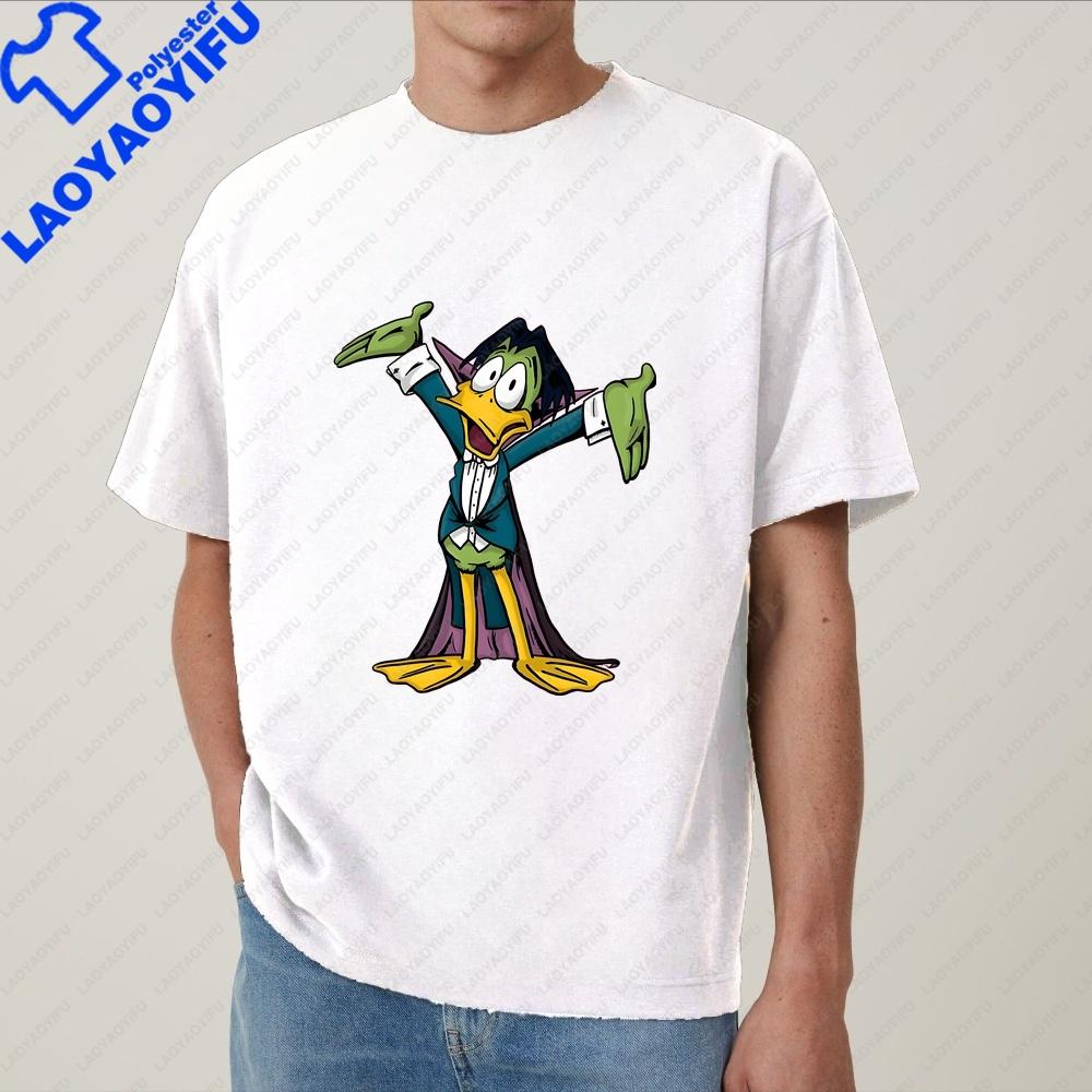 Interessant Graaf Duckula Uniek Klassiek Top Trend Korte Mouw Unisex en Vrouwen Unisex Universeel Patroon T-shirt