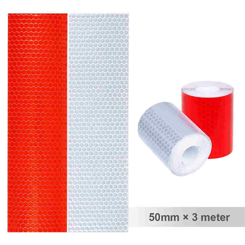 Reflective Bicycle Stickers Adhesive Tape Bike Safety Riding Accessories Stickers Bicycle Decals