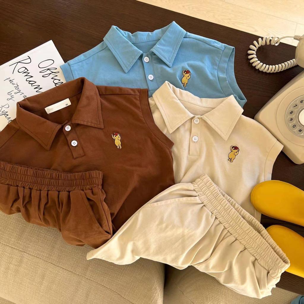 Sommer Kinderbekleidung Baby Sportset Kurzarm Shorts Set