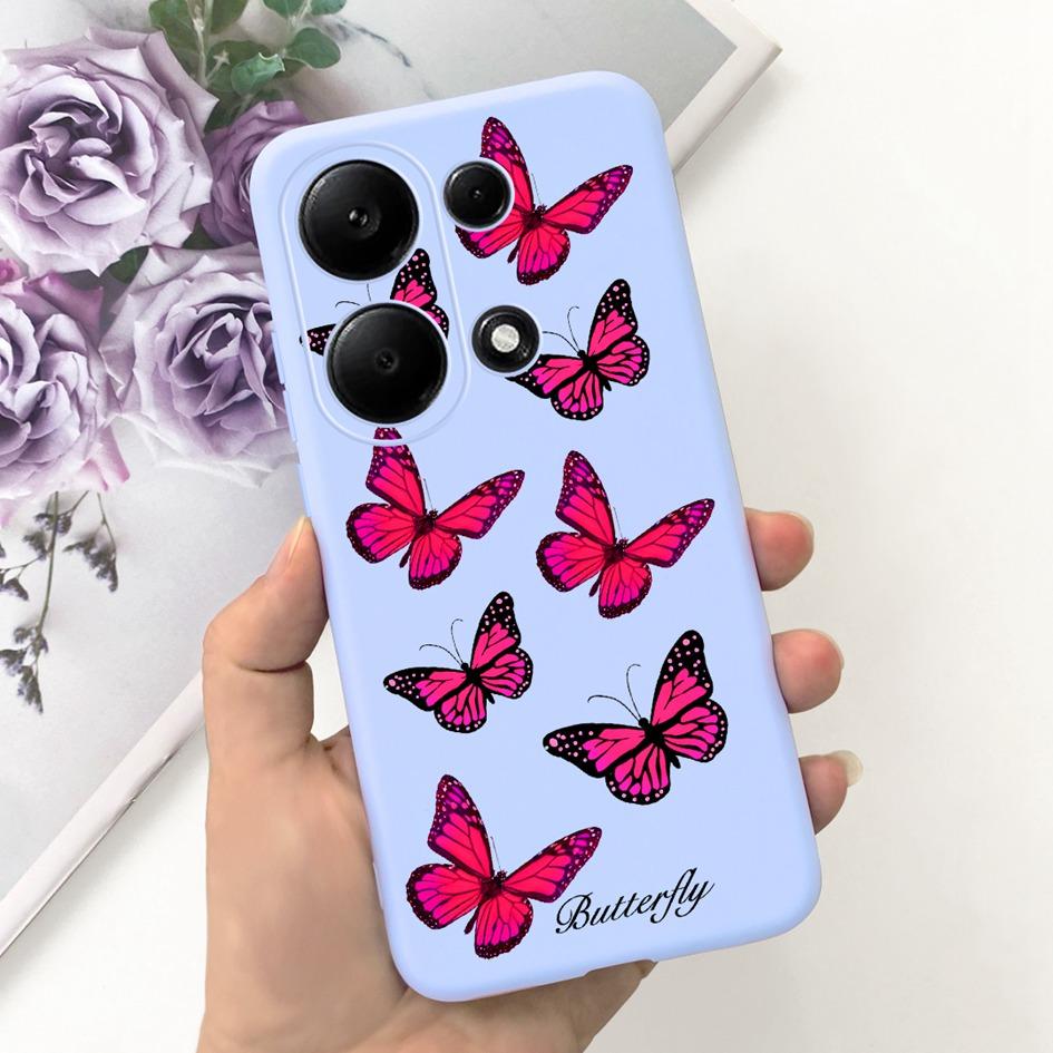 For Xiaomi Redmi Note 13 Pro 4G 2024 Case Cute Love Heart Cactus Soft Matte TPU Cover For Xiaomi Poco M6 Pro 4G Note13 Pro Coque