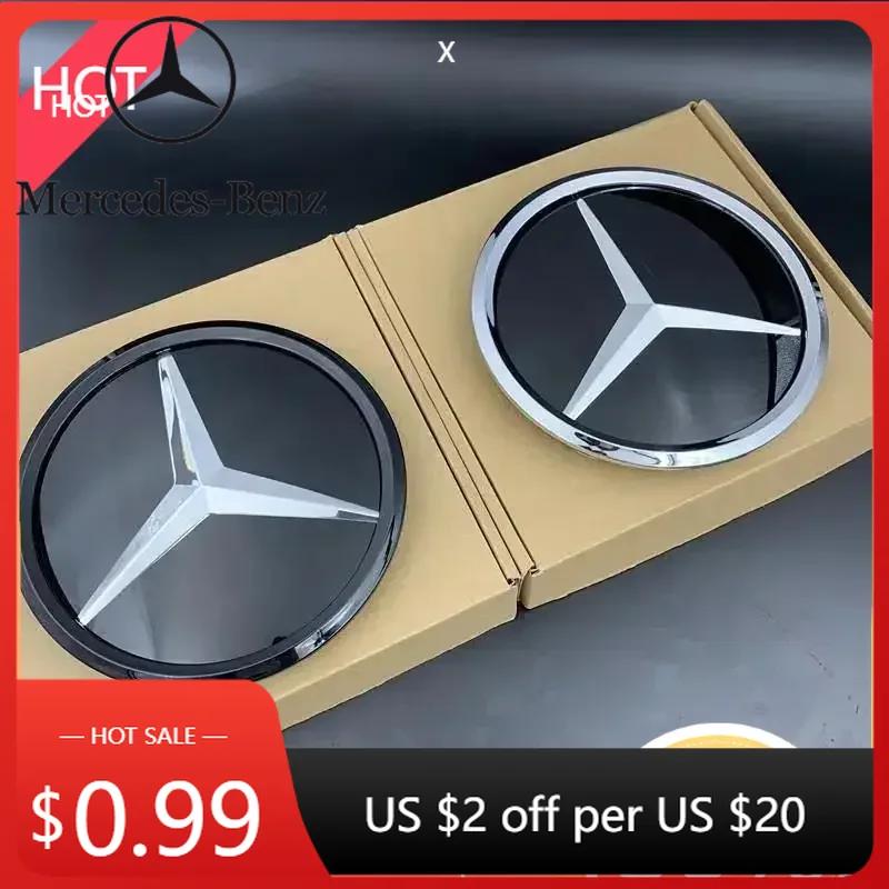 Autoaufkleber 2025 Für Benz 1 Stück Auto Frontgrill Stern Logo Emblem Spiegelunterseite 3D ABS Logo für Mercedes-Benz W205 W176 W212 W218 C