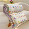 Washed Crinkled Gauze Summer Quilt - Skin-Friendly Cool Blanket for Air Conditioning