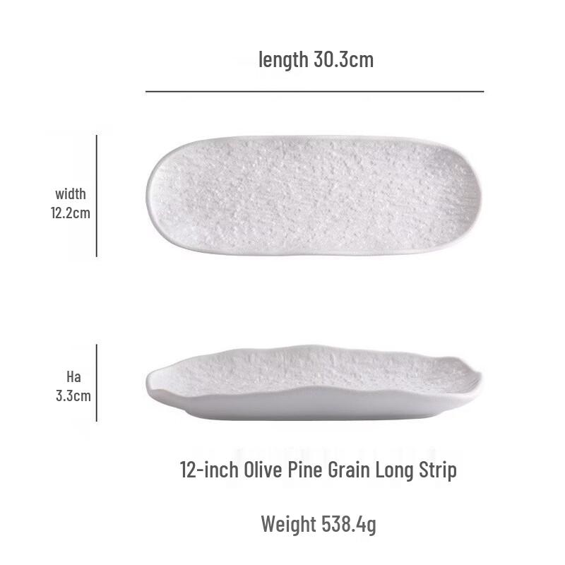 Abay Underglaze Ceramic Dining Plate