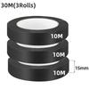 Black Flame Retardant Electrical Insulation Tape Strong Adhesive Wire Harness Tape for Electrical Wiring Waterproof Tape