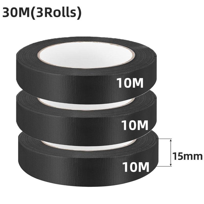 Black Flame Retardant Electrical Insulation Tape Strong Adhesive Wire Harness Tape for Electrical Wiring Waterproof Tape