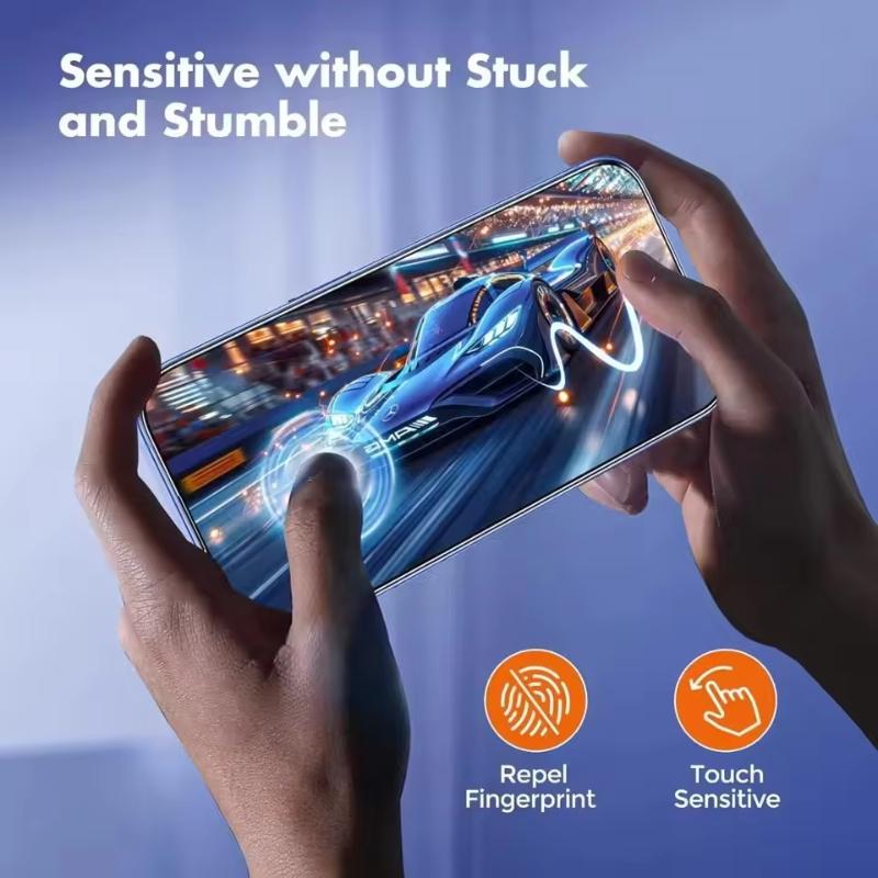 Dust Free Easy Installation Screen Protector For iPhone 17 18 Pro Max 16 15 13 12 11 14 Pro Max XR 7 8 Plus SE HD Tempered Glass2
