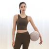 Sculp Pig Swb25033-03 Flex Feather Plain Bra Top Chocolate Brown