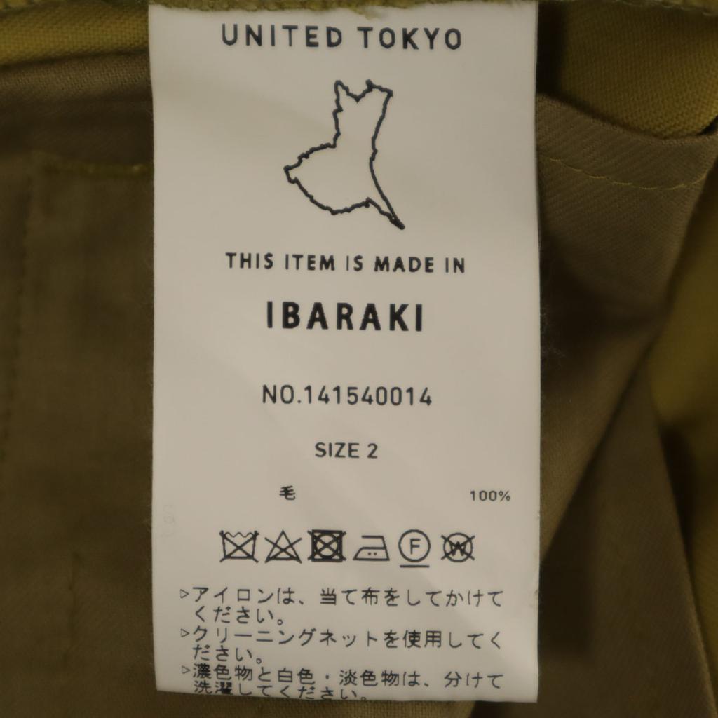 UNITED TOKYO made in Japan Side fastener Wool pants 2 mustard Women Used