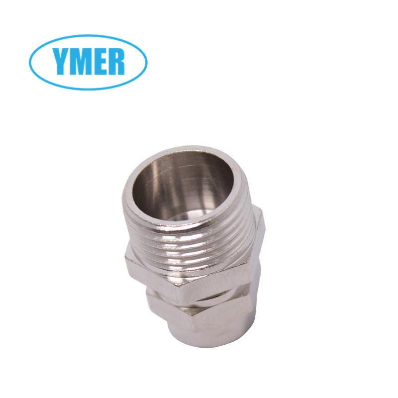 ZG Brass Nickel Plated Quick Connect Pneumatic Pump Fitting with Male Thread