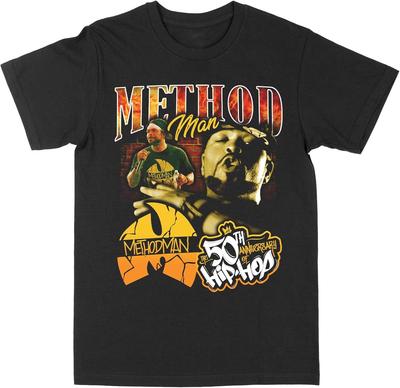 Philcos Method Man Collage Schwarzes T-Shirt