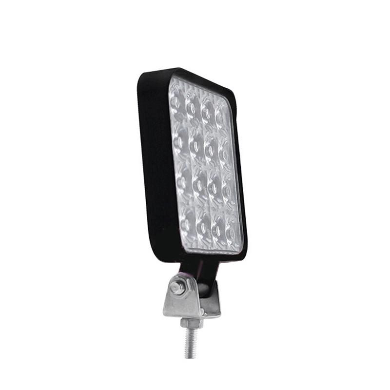Car Led Bar Worklight Mini 16Smd Round Square Work Light 12V Auto Light Fog Lamp Off Road For Atv Suv Spotlight
