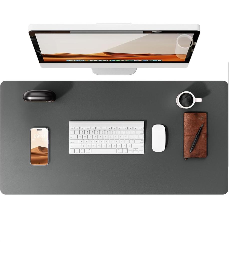 Leather Desk Mat | Computer Mat for Desk| Large Mouse Pad and Keyboard Mat | Desk Protector for