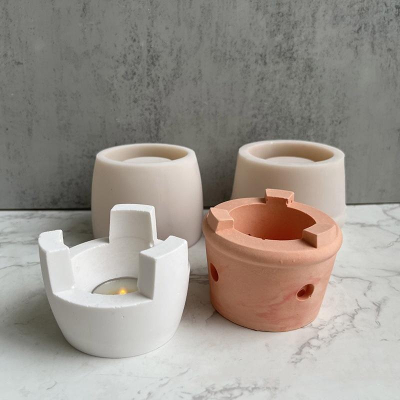 Diy Handmade Products Heating Warm Wine Device Silicone Mold Scented Gypsum Ornaments Drop Glue Mold for Decoration