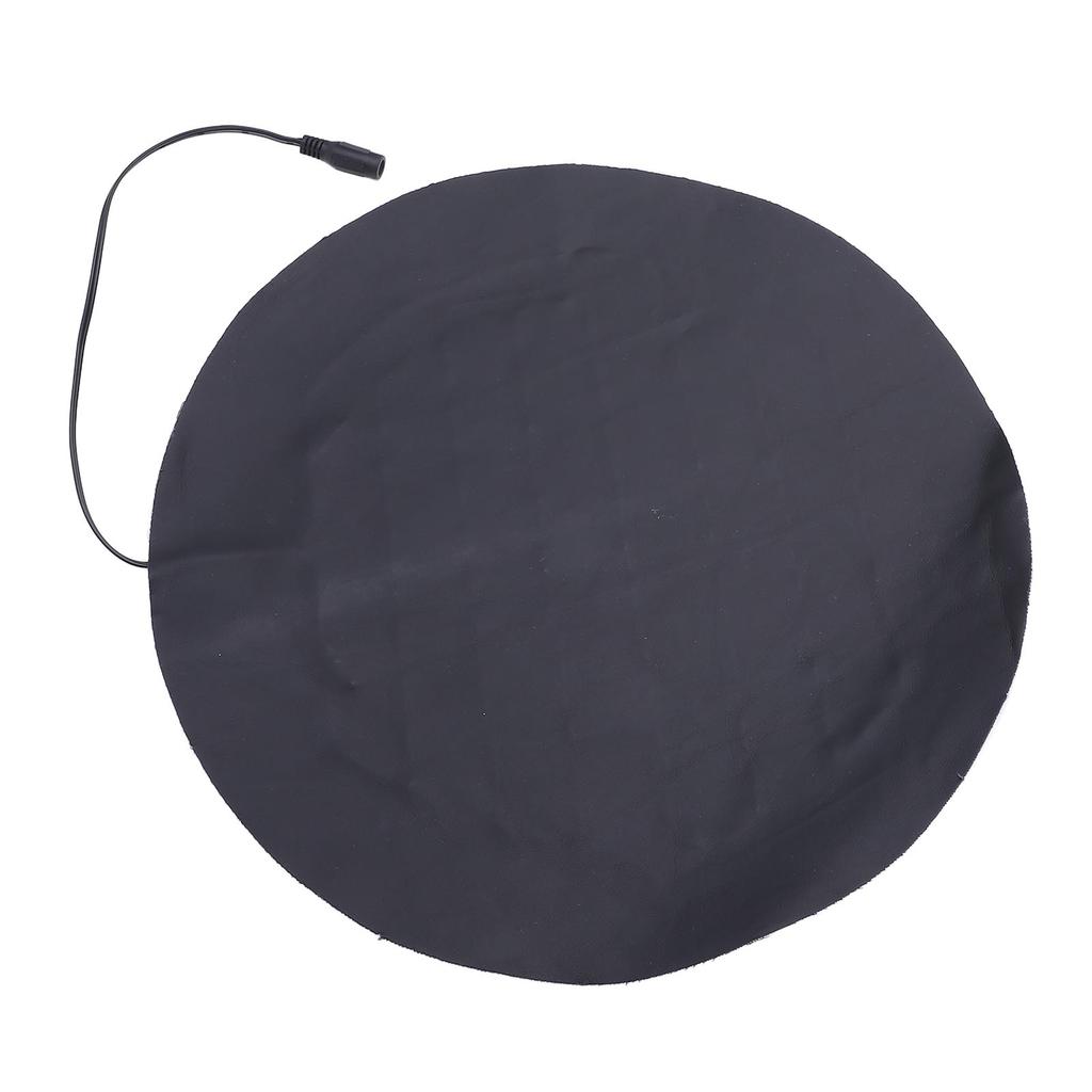 USB Heating Pad for Small Pets PU Leather Round Heated Plate 3 Levels Temperature