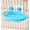 Parrot Shower Supplies with Mirror Bird Cage Accessories Pet Toys Mirrored Bird Bath Pet Cage Bath Basin Parrot Bath Basin