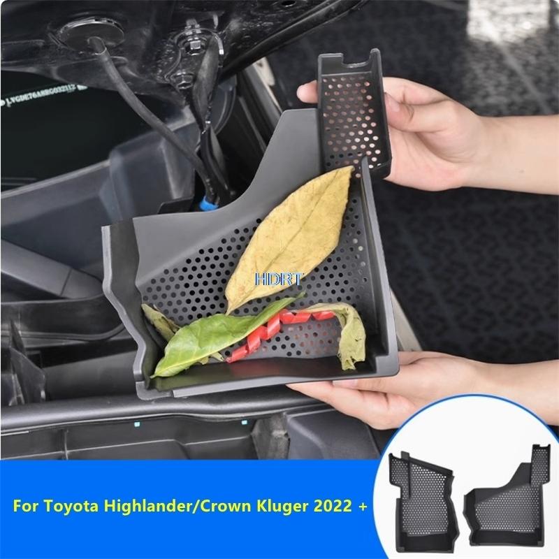 For Toyota Highlander/Crown Kluger  + Car Styling Front Hood Compartment Air Mask Cover Engine Bonnet Filter Net Accessories