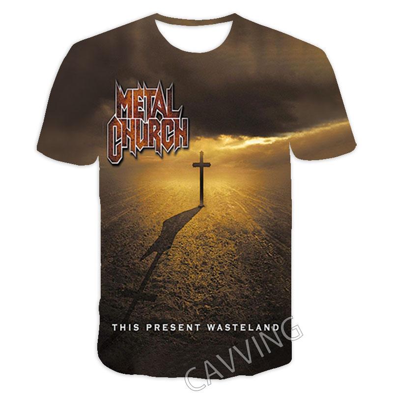New Fashion Women/Men's 3D Print  Metal Church Rock   Casual T-shirts  Hip Hop Tshirts Harajuku Styles Tops Clothing