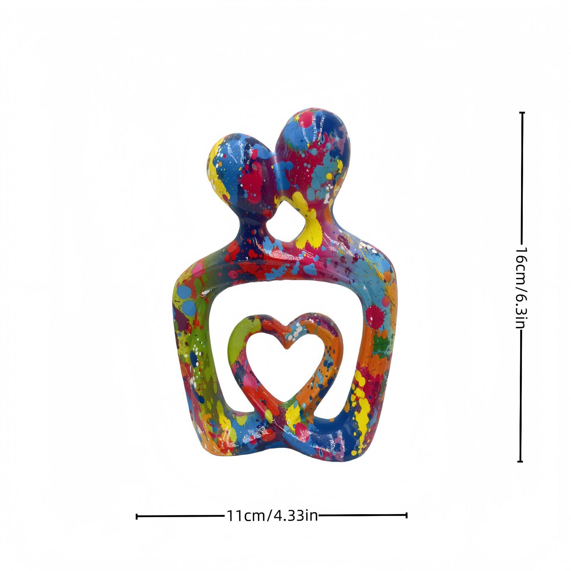 Коллекционные статуэтки Творческие Простые Декор для пары Весенние Популярные Абстрактные Фигурки Пара Постоянное Искусство Ремесла