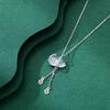 2025 Valentine's Fu Lu Gourd Pure Silver Chalcedony Pendant Necklace for Women