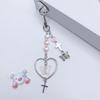 Cute Heart Butterfly Bowknot Charm Pendant Phone Straps Pocket Keychain Strap