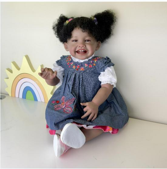 60cm Cloth Body Reborn Doll Mila 60 cm