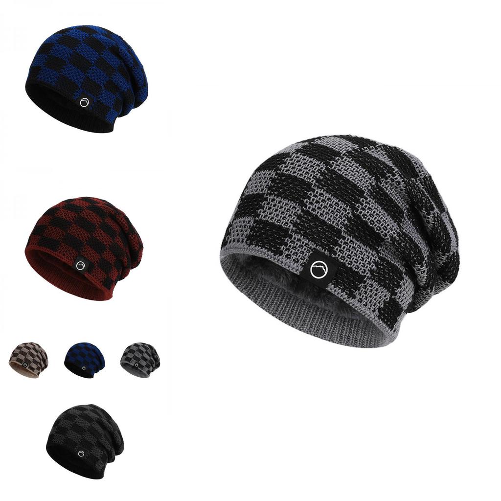 Winter Knit Cap For Women Men Fleece Lined Casual For Outdoor Use