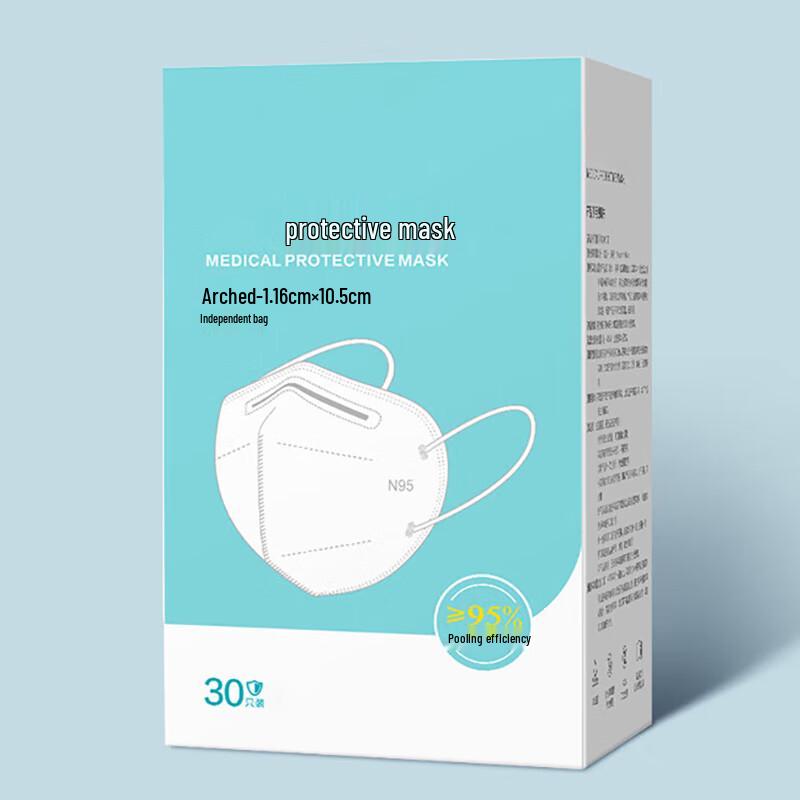 

3D Disposable Protective Face Mask - 30 Count