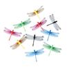 8.5cm Fluorescent Dragonfly Magnet for Flower Arrangements and Garden Decor