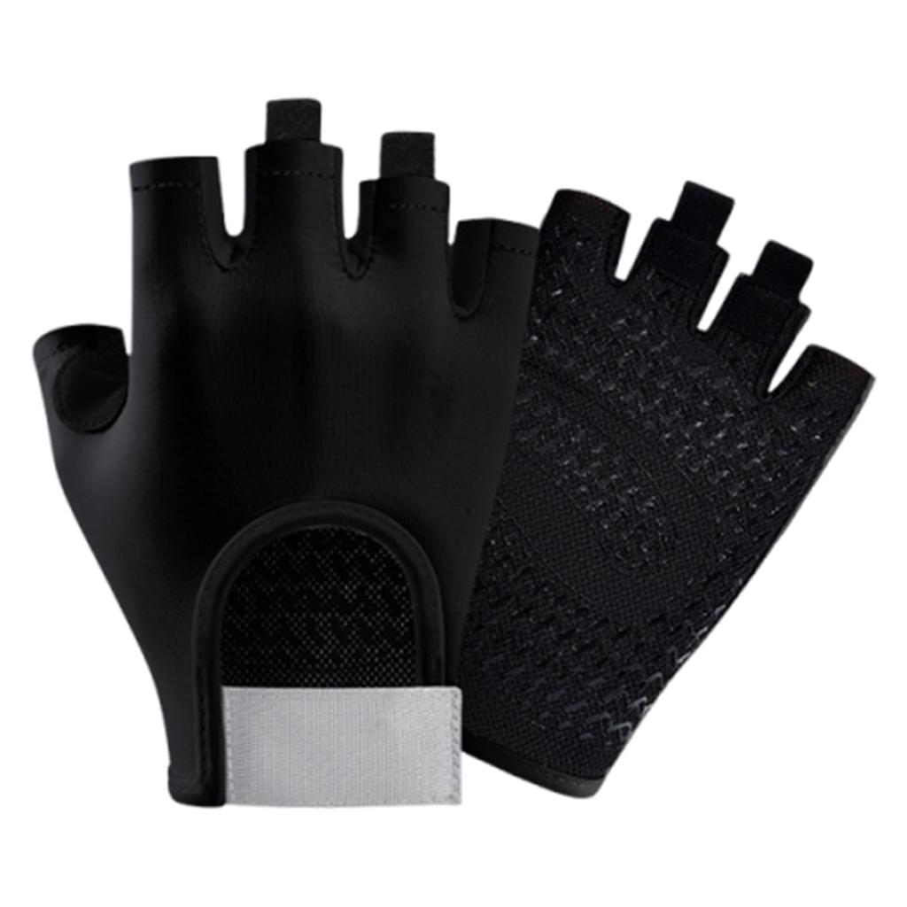 Outdoor Sports Gloves Non-Slip Fitness Protect Gloves Wear Resist Cycling Half-Finger Glove for Climbing Exercises Gym Lifting