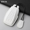 Genuine Leather Auto Smart Key Fob Cover Case Housing Fit For Geely Atlas Boyue Nl3 Coolray X6 X7 Ex7 Emgrand Kulrey Gt Gc9 Protector Key Ring